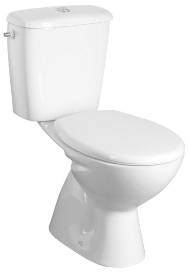 AQUALINE WC kombinacija MIGUEL, dvostruki gumb, donji izlaz, bijela keramika