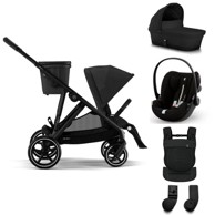 CYBEX Kolica Gazelle S, moon black, set S + Amya