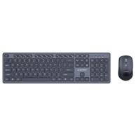 GEMBIRD Set miš i tipkovnica KBS-WCH-04, bežično, US, crna