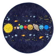 MILA HOME Tamno plavi dječji tepih ø 100 cm Comfort
