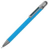 MACMA Kemijska olovka Karoline 1444024, metalna gumirana, needle point, svijetloplava