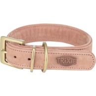 TRIXIE Ogrlica za pse Pure kožna, S–M (31–37 cm / 30 mm), roza