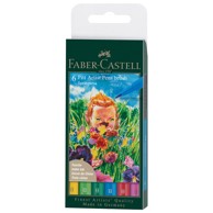 FABER-CASTELL Set 167177 pitt artist brush b springtime 6 boja