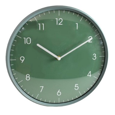 Zidni sat, zeleni