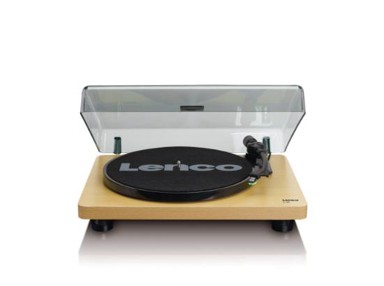 LENCO Gramofon L-30 Wood, 300 mm, USB priključak za spajanje s računalom za konverziju gramofonskih ploča u digitalni format