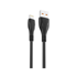 XO Kabel NB185, USB na Lightning, 1 m, 6 A, crna