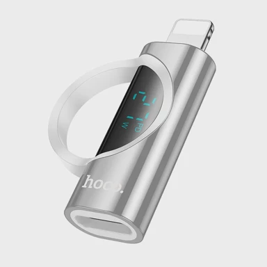 HOCO Lightning (muški) na Type-C (ženski) adapter sa zaslonom 2.4A 27W UA32B