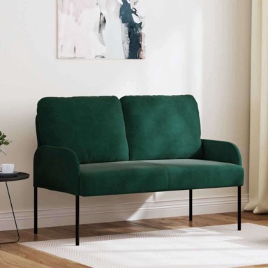Sofa s jastukom 110 cm od šperploče, tamno zelena