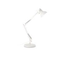 Stolna lampa Wally, E27, bijela