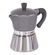 DIMO COMMERCIALE Kafetijera, 3 šalice, srebrna