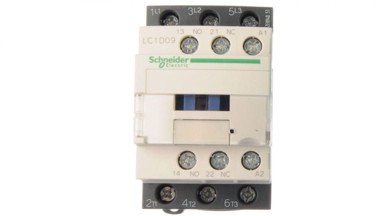 SCHNEIDER TeSys Deca Power kontaktor 9A 3P 24V AC 1NO 1NC LC1D09B7