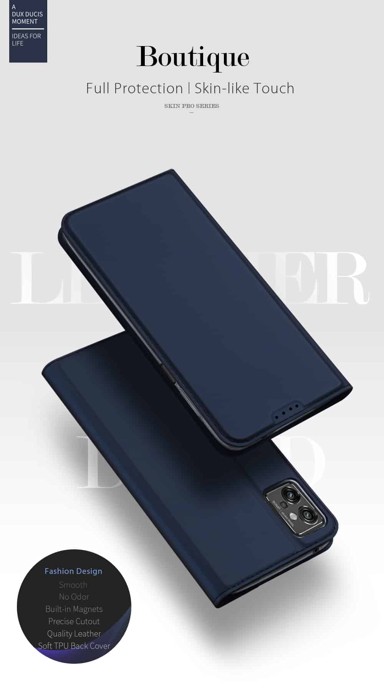DUX DUCIS Preklopna torbica Skin Pro za Motorola G32, plava