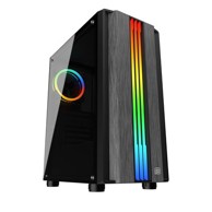 BIT FORCE Kućište POLARIS RGB-2, MIDI, ATX, window, crno, bez napajanja