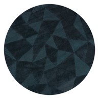 FLAIR RUGS Plavozeleni ručno rađen vunen okrugao tepih ø 160 cm Shard Teal 
