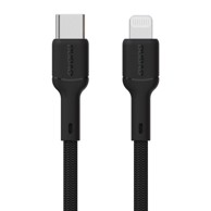 DUDAO USB-C – Lightning kabel, 1 m, 30 W, crni