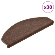 Prostirke za stepenice 30 kom smeđe 65x24x4 cm