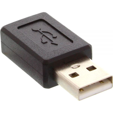 INLINE USB 2.0 adapter muški na Mini USB 5-pinski ženski, crni