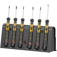 WERA Set odvijača, Kraftform Micro 6 ESD za popravak pametnih telefona, ravni