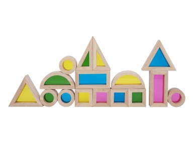 ELINELI Drvene senzorne kocke, 16 kom