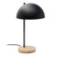 KAVE HOME Crna/u prirodnoj boji stolna lampa s metalnim sjenilom (visina 48, 5 cm) Catlar 