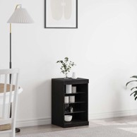 Komoda s led svjetlima, 41x37x67 cm, crna hrastovina