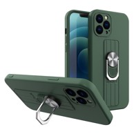 Futrola Ring Case, za Samsung Galaxy A72 4G, prsten i postolje, tamno zelena