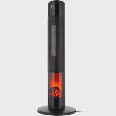 TEESA stupna ventilatorska grijalica, 1000/2000 W, imitacija kamina  