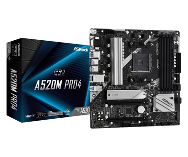 ASROCK Matična ploča A520M Pro4, s. AM4, microATX