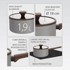 MAESTRO Lonac s poklopcem Mr-1211-18S 1,9 L 18 cm, sivi