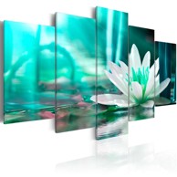 Slika Turquoise Lotus 100x50