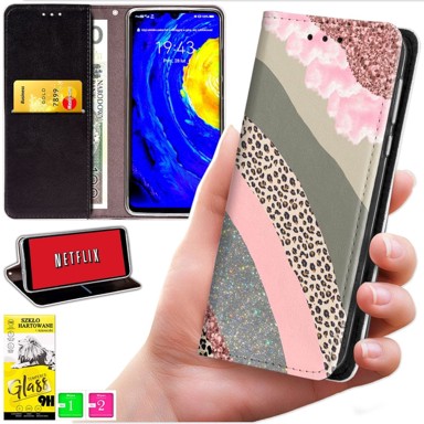 BLUEMOON Futrola tipa novčanik za Oppo Reno 13f 5G / 13 FS 5G - maskica + staklo 9H