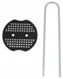 GARDEN LINE Set klinova za pričvršćivanje agrotekstila 6 komada DEN6577, crna