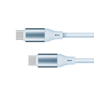 SLOMART Kabel USB-C na USB-C, 100 W, 1 m, silikonski, plavi