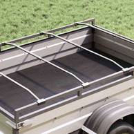 Set nosača za ceradu, 4 kom, 130–210 cm, srebrni aluminij