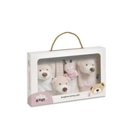Set zvečki za stopala i zapešća Bear, roza