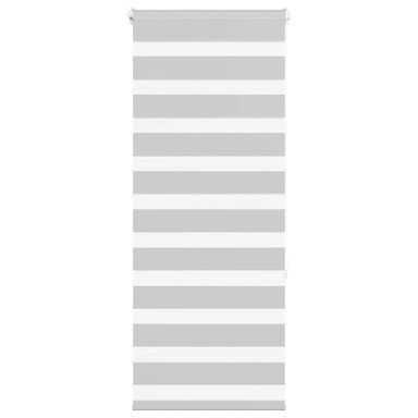 Zavjesa zebra svjetlosiva, 60 x 150 cm (širina tkanine: 55,9 cm, materijal: poliester)