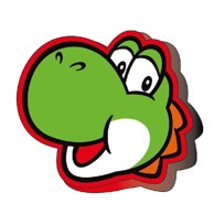 Super Mario Bros 3D Yoshi jastuk 40x40