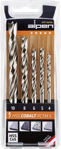 ALPEN Set svrdala HSS-ECo5 PCTM 5 kom/set