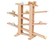 Drvena staza za kuglice XL s vlakom