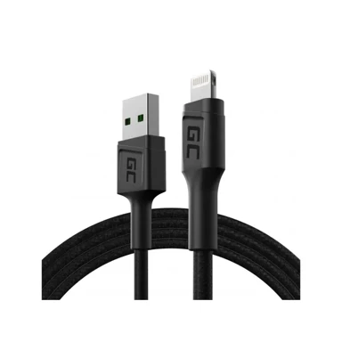 GREEN CELL Lightning na USB-A kabel, 1,2 m, crni