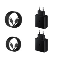 Set od 2 punjača 45 W za Samsung S23 i S22 i 2 kabela USB-C – USB-C 1 m, 4 dijela