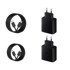 Set od 2 punjača 45 W za Samsung S23 i S22 i 2 kabela USB-C – USB-C 1 m, 4 dijela