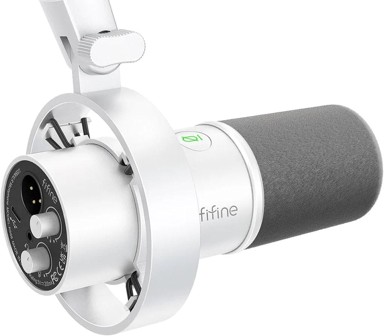 Dinamični mikrofon Fifine K688W, USB/XLR, bijeli