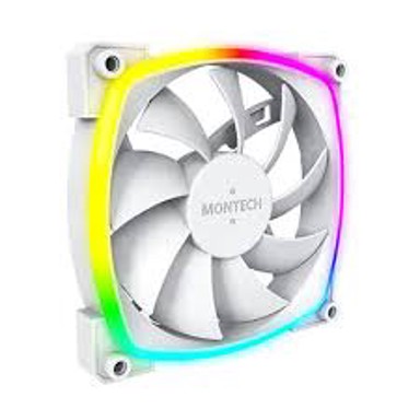 MONTECH Ventilator, AX120 PWM, 120mm, 1600 okr/min, RGB, bijeli
