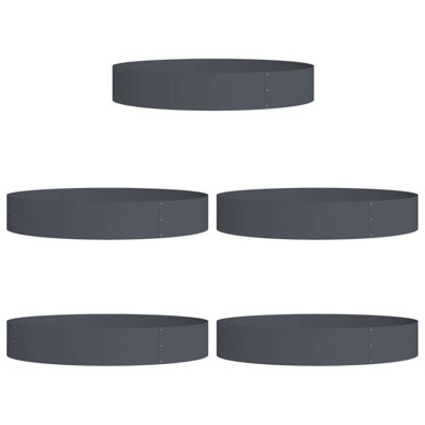 Set metalnih posuda antracit