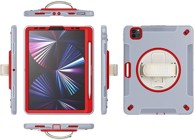 NIKCORP Okretna zaštitna maska za iPad Pro 11 (2018/2020/2021) sa stalkom držačem za ruku i olovku, siva