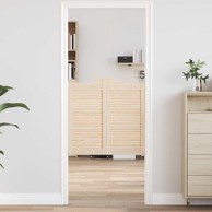 Okretna vrata s rešetkama Dizajn 2 para 80x80 cm Puno Drvo Bor