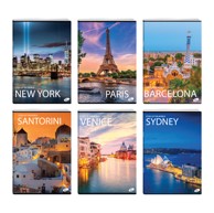 ELISA Set bilježnica Cities of the World, A4, linije, 10 kom