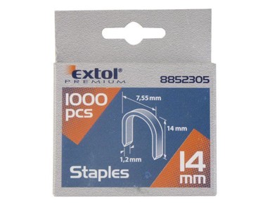 EXTOL PREMIUM Kopče okrugle 14 mm 7,55 x 0,52 x 1,2 mm pakiranje 1000 kom (8852305)