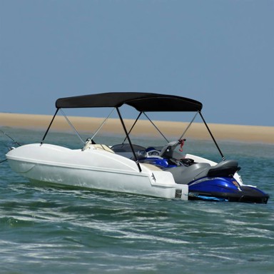 Bimini tenda s 2 luka, 178 x 138 x 96 cm, crna